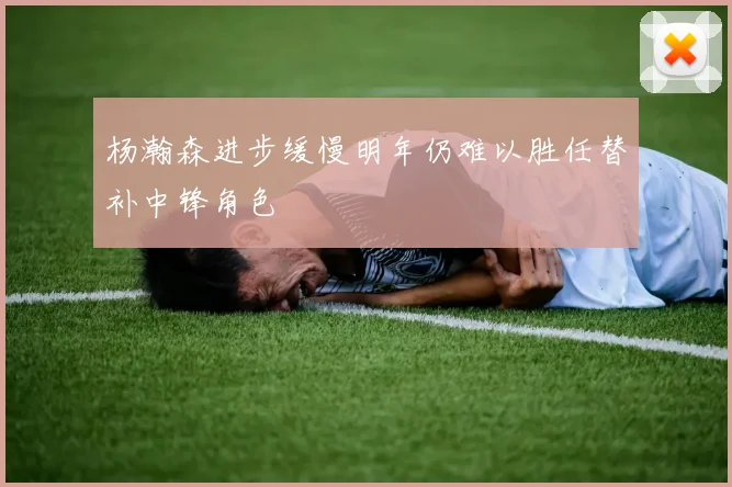 杨瀚森进步缓慢明年仍难以胜任替补中锋角色
